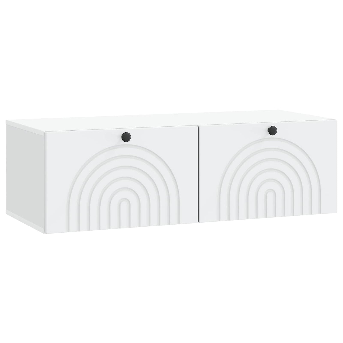 Nástěnná Tv Skříň Bílá 99 X 41 X 30 Cm Kompozitní Dřevo