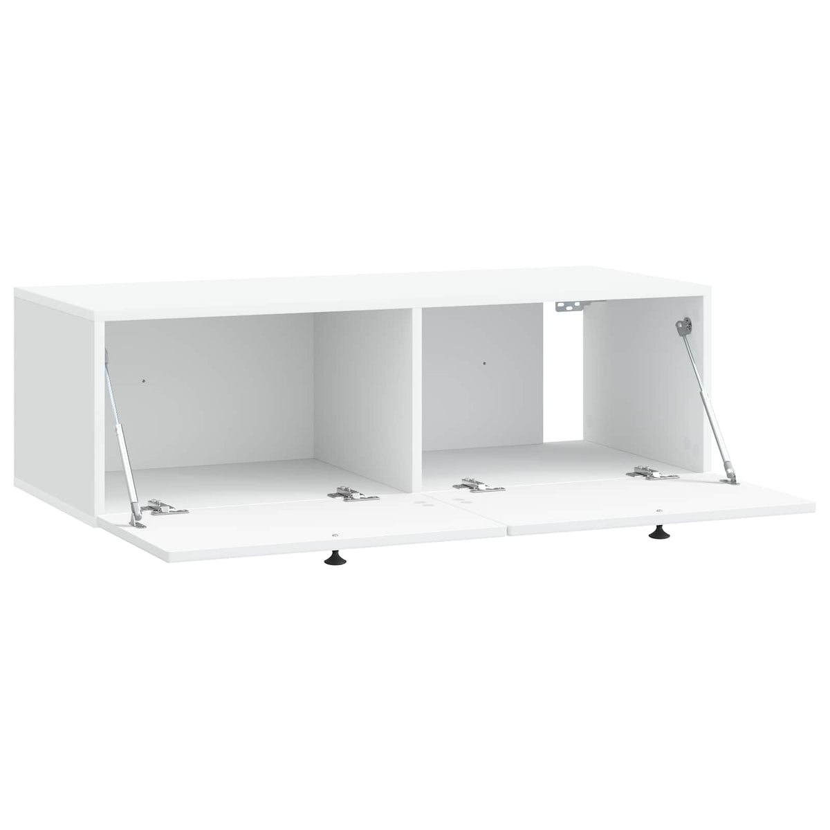 Nástěnná Tv Skříň Bílá 99 X 41 X 30 Cm Kompozitní Dřevo