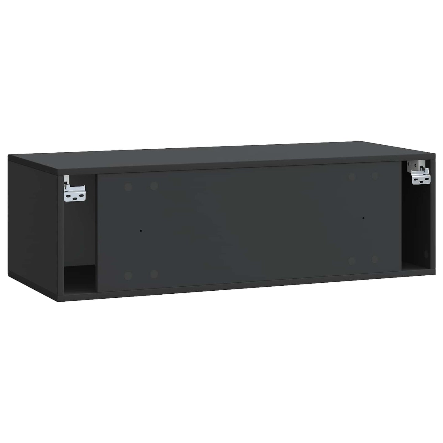 Nástěnná Tv Skříň Černá 99 X 41 X 30 Cm Kompozitní Dřevo