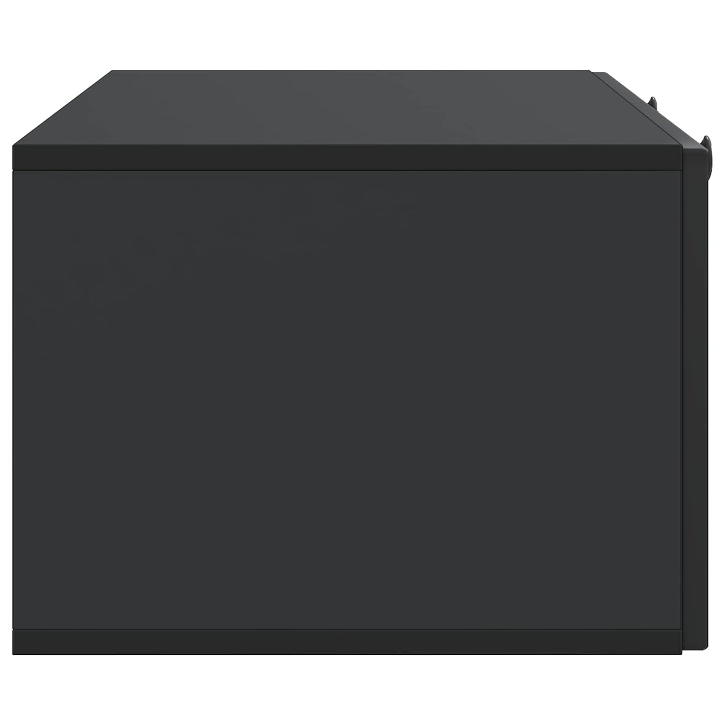 Nástěnná Tv Skříň Černá 99 X 41 X 30 Cm Kompozitní Dřevo