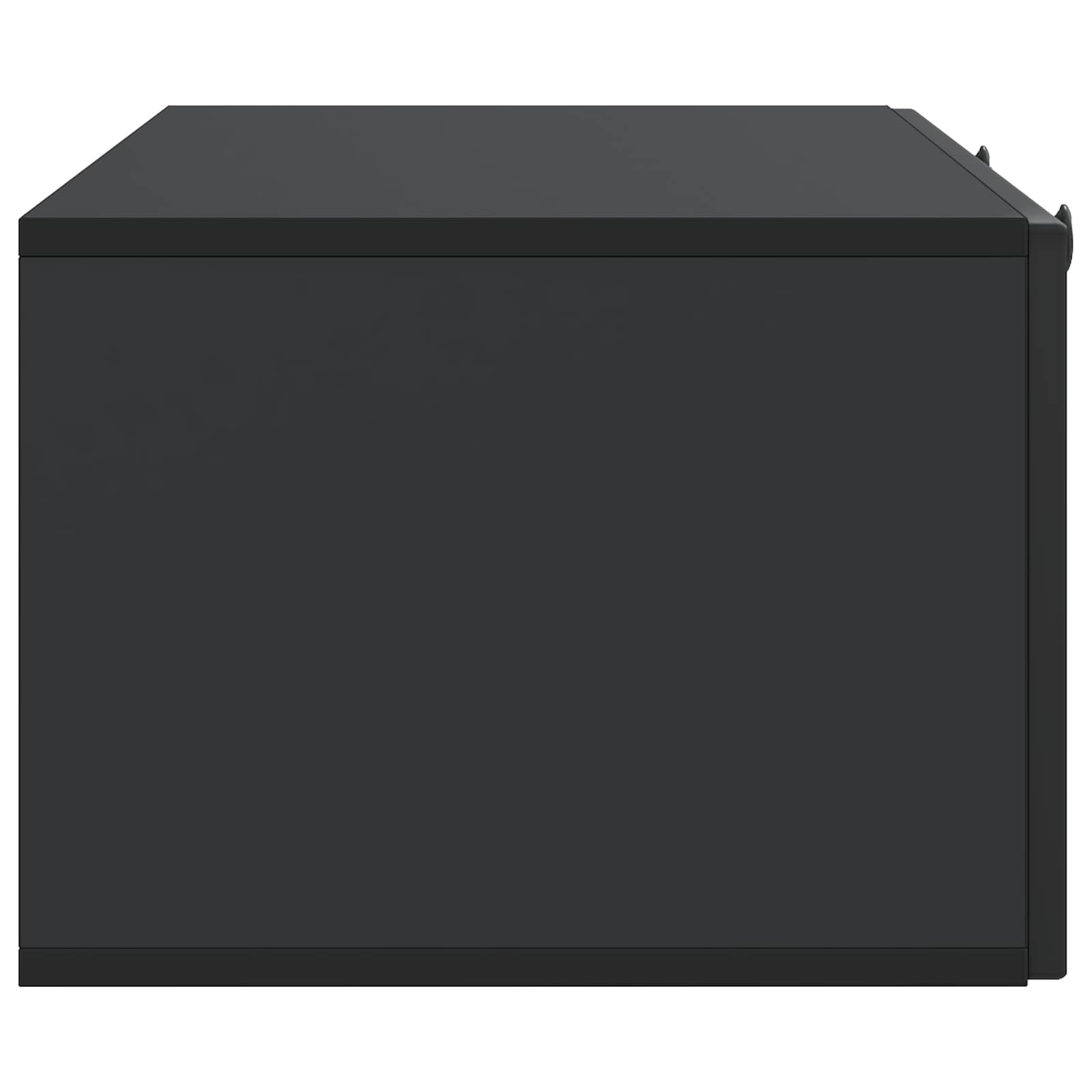 Nástěnná Tv Skříň Černá 99 X 41 X 30 Cm Kompozitní Dřevo