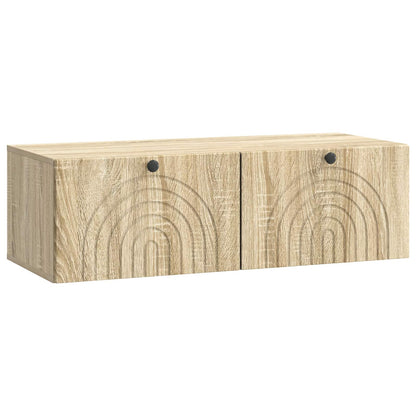 Nástěnná Tv Skříň Dub Sonoma 98 X 41 X 30 Cm Kompozitní Dřevo