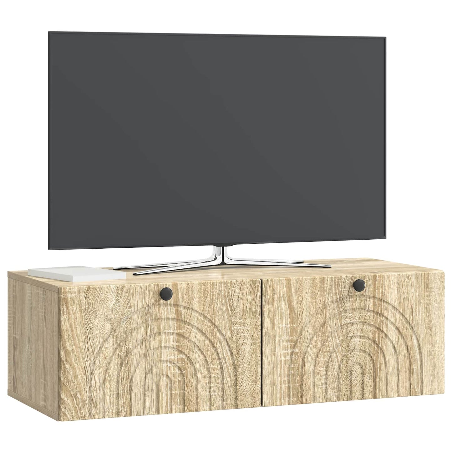 Nástěnná Tv Skříň Dub Sonoma 98 X 41 X 30 Cm Kompozitní Dřevo