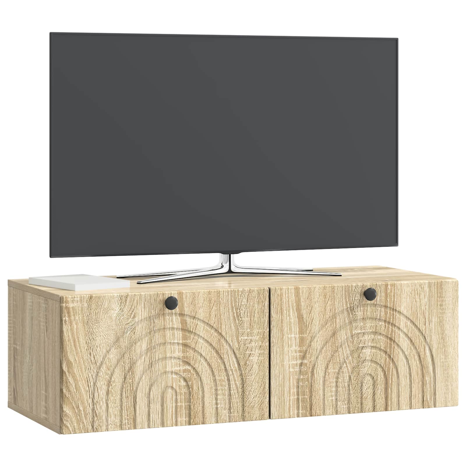 Nástěnná Tv Skříň Dub Sonoma 98 X 41 X 30 Cm Kompozitní Dřevo
