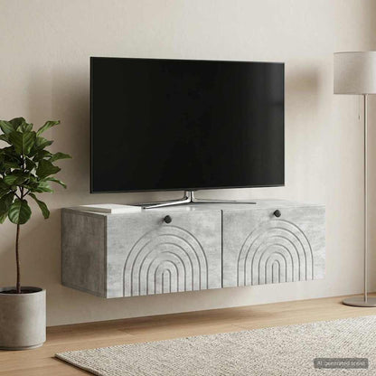Nástěnná Tv Skříň Nástěnný Betonově Šedá 99 X 41 X 30 Cm