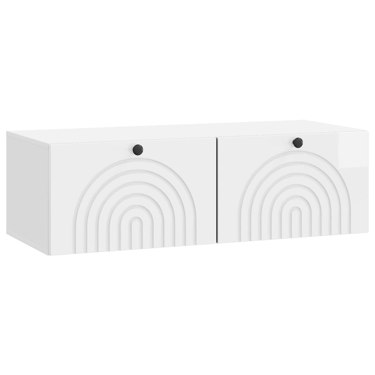Nástěnná Tv Skříň Bílá S Vysokým Leskem 98 X 41 X 30 Cm