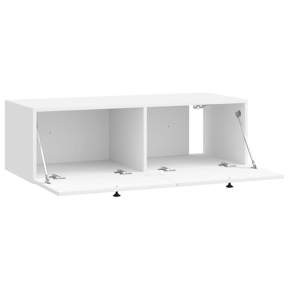 Nástěnná Tv Skříň Bílá S Vysokým Leskem 98 X 41 X 30 Cm