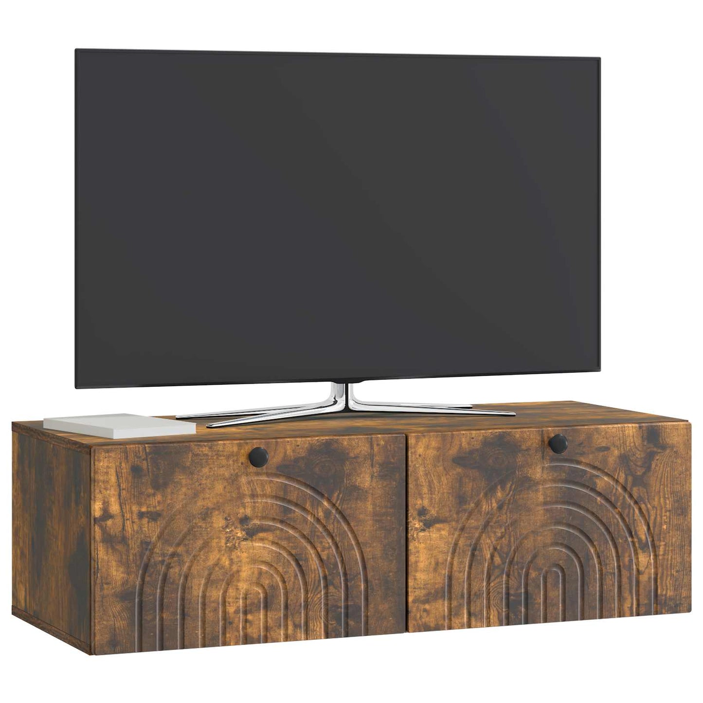 Nástěnná Tv Skříň Kouřový Dub 99 X 41 X 30 Cm Kompozitní Dřevo