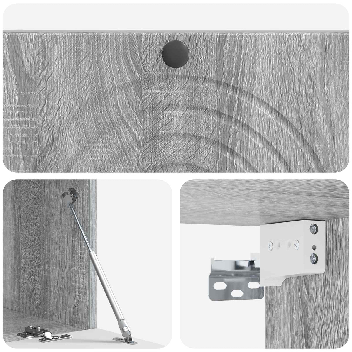 Nástěnná Tv Skříň Šedá Sonoma 99 X 41 X 30 Cm Kompozitní Dřevo