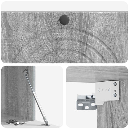 Nástěnná Tv Skříň Šedá Sonoma 99 X 41 X 30 Cm Kompozitní Dřevo