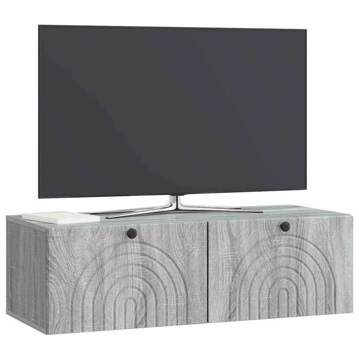Nástěnná Tv Skříň Šedá Sonoma 99 X 41 X 30 Cm Kompozitní Dřevo