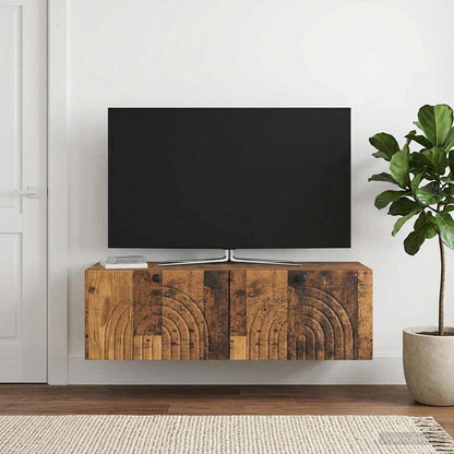 Nástěnná Tv Skříň Staré Dřevo 99 X 41 X 30 Cm Kompozitní Dřevo