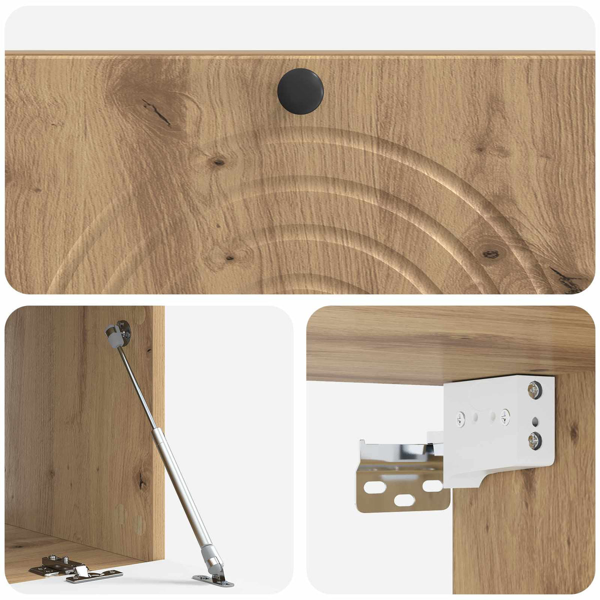 Nástěnná Tv Skříň 99 X 41 X 30 Cm Dub Artisan Kompozitní Dřevo