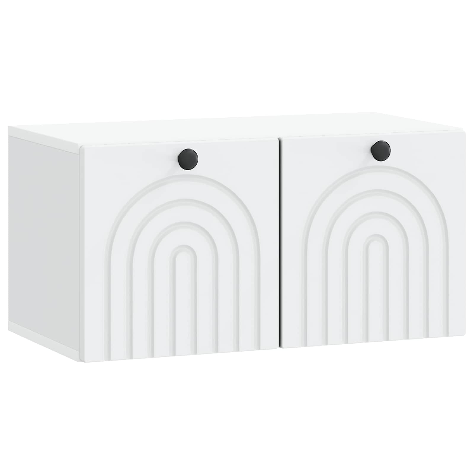 Nástěnná Tv Skříň Bílá 59,5 X 31 X 30 Cm Kompozitní Dřevo