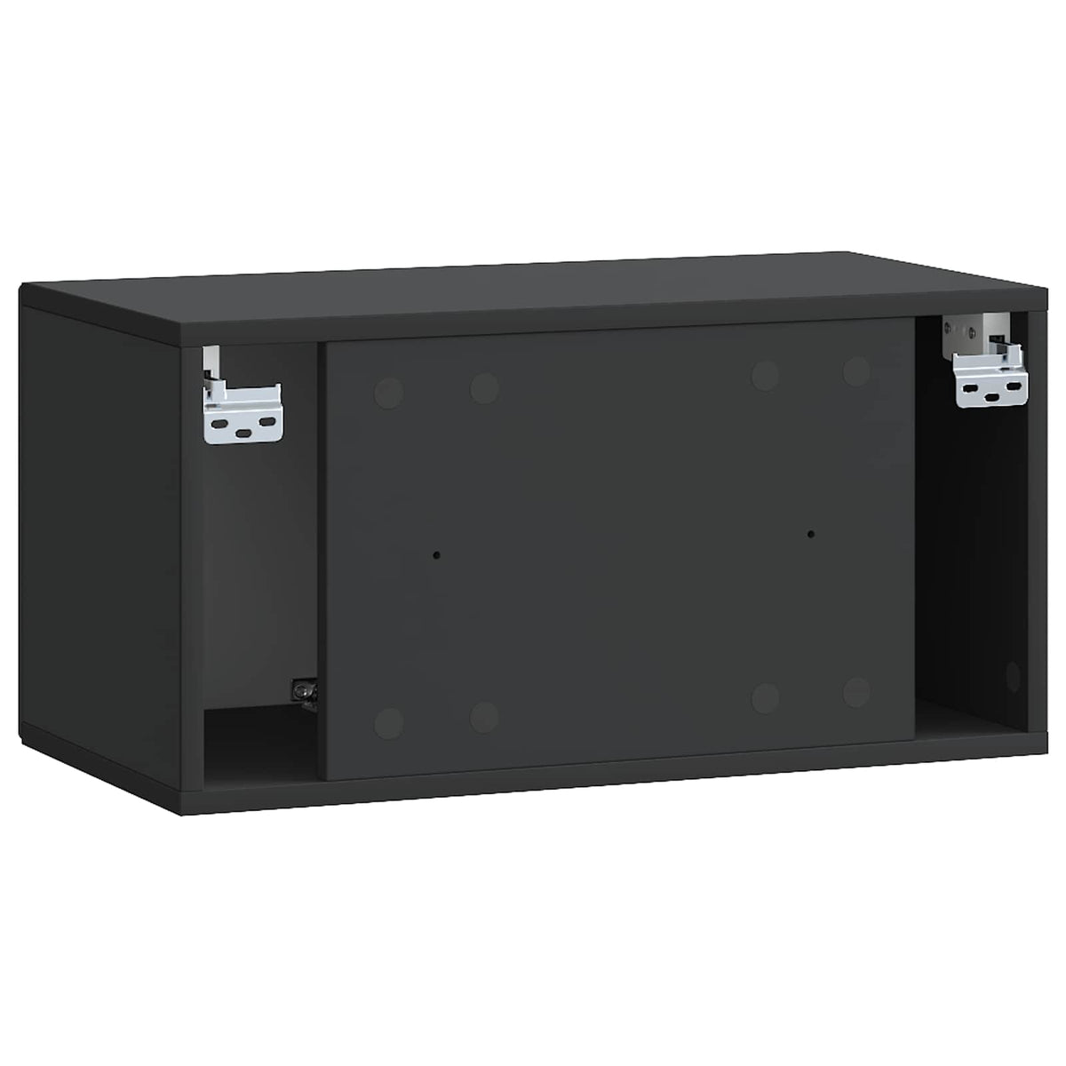 Nástěnná Tv Skříň Černá 59,5 X 31 X 30 Cm Kompozitní Dřevo