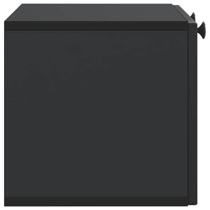 Nástěnná Tv Skříň Černá 59,5 X 31 X 30 Cm Kompozitní Dřevo