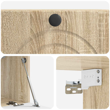 Nástěnná Tv Skříň Dub Sonoma 59,5 X 31 X 30 Cm Kompozitní Dřevo