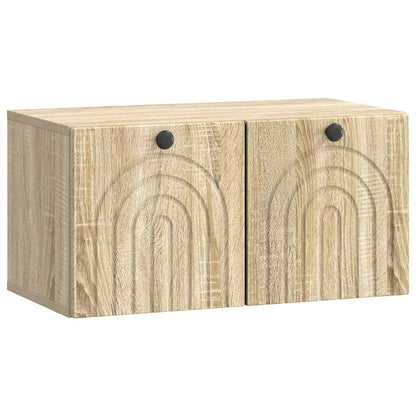 Nástěnná Tv Skříň Dub Sonoma 59,5 X 31 X 30 Cm Kompozitní Dřevo