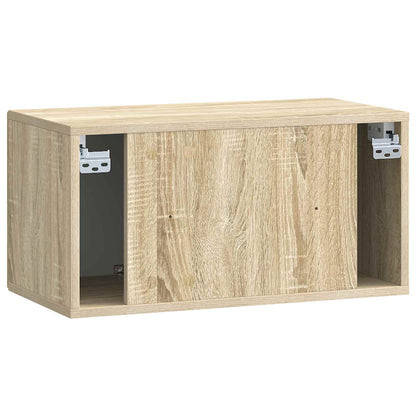 Nástěnná Tv Skříň Dub Sonoma 59,5 X 31 X 30 Cm Kompozitní Dřevo