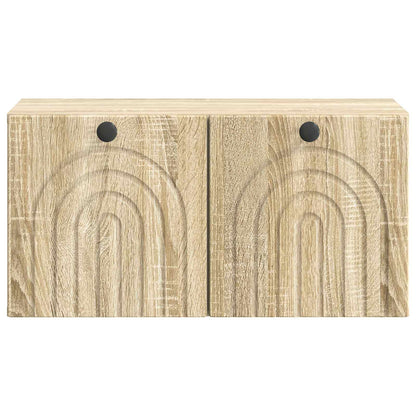 Nástěnná Tv Skříň Dub Sonoma 59,5 X 31 X 30 Cm Kompozitní Dřevo