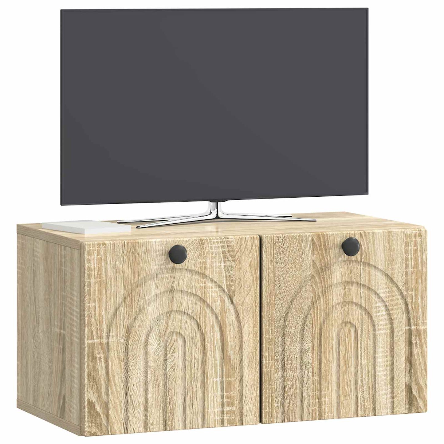 Nástěnná Tv Skříň Dub Sonoma 59,5 X 31 X 30 Cm Kompozitní Dřevo