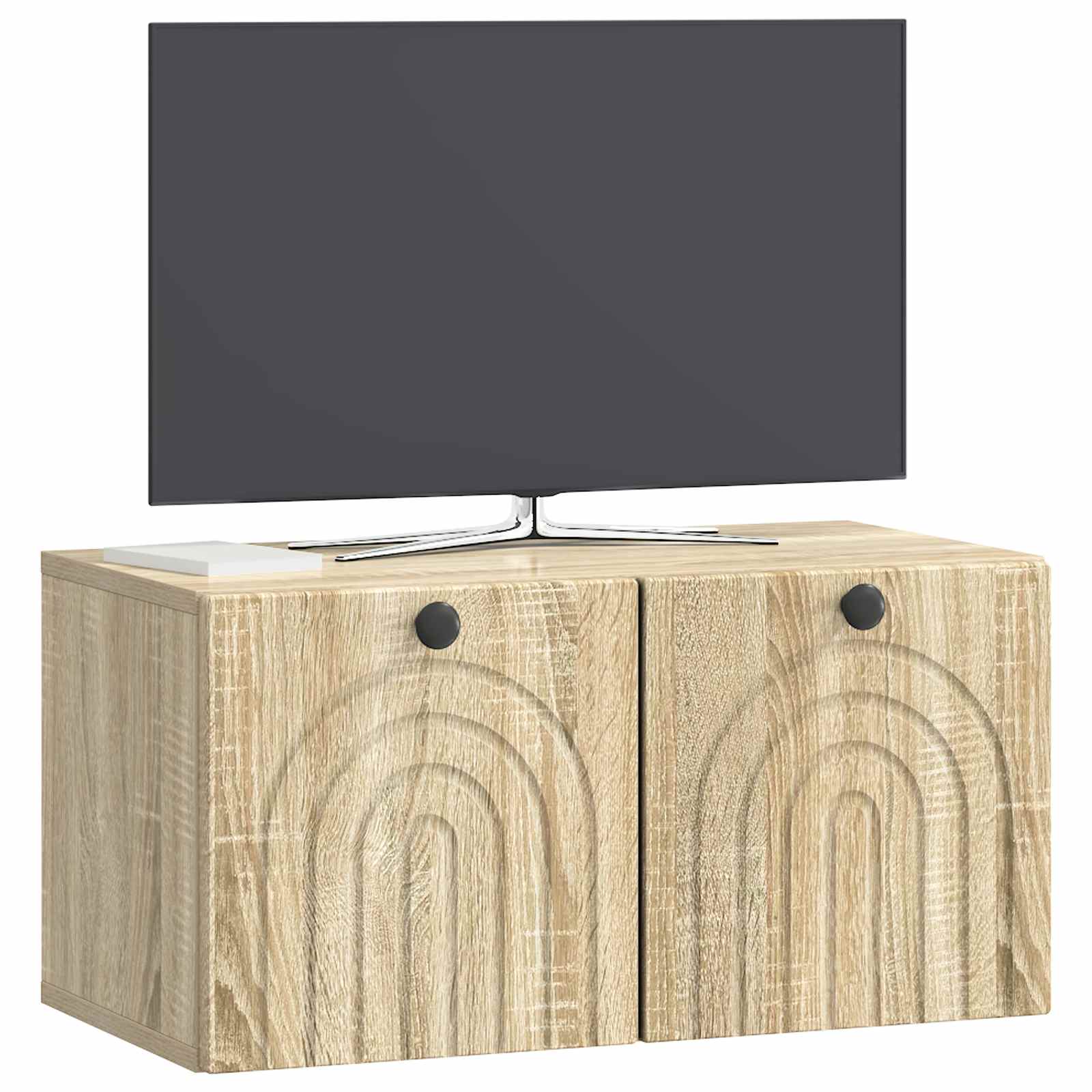 Nástěnná Tv Skříň Dub Sonoma 59,5 X 31 X 30 Cm Kompozitní Dřevo