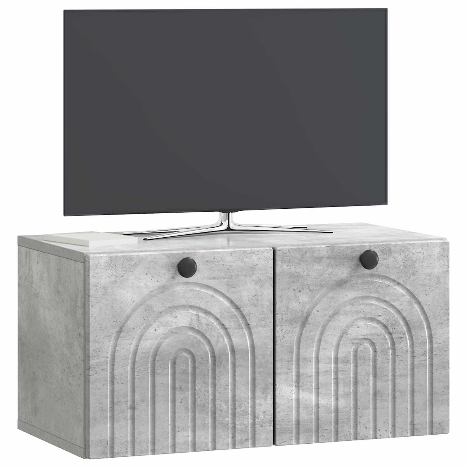Nástěnná Tv Skříň Nástěnný Betonově Šedá 59,5 X 31 X 30 Cm