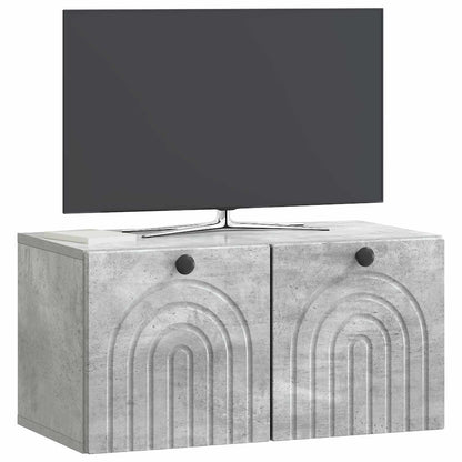 Nástěnná Tv Skříň Nástěnný Betonově Šedá 59,5 X 31 X 30 Cm