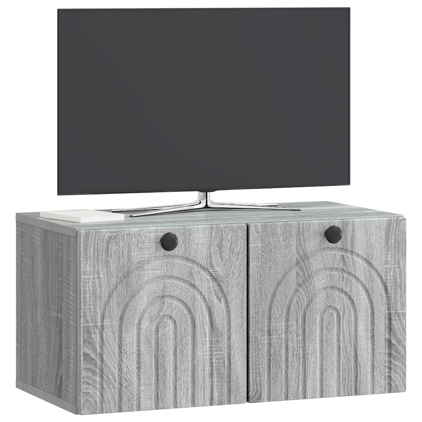 Nástěnná Tv Skříň Nástěnný Šedá Sonoma 59,5 X 31 X 30 Cm