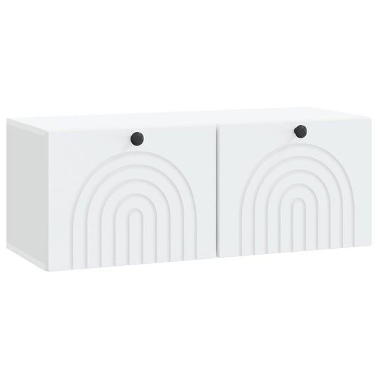 Nástěnná Tv Skříň Bílá 78,5 X 31 X 30 Cm Kompozitní Dřevo