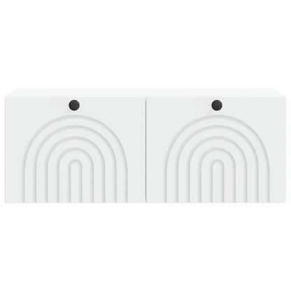 Nástěnná Tv Skříň Bílá 78,5 X 31 X 30 Cm Kompozitní Dřevo