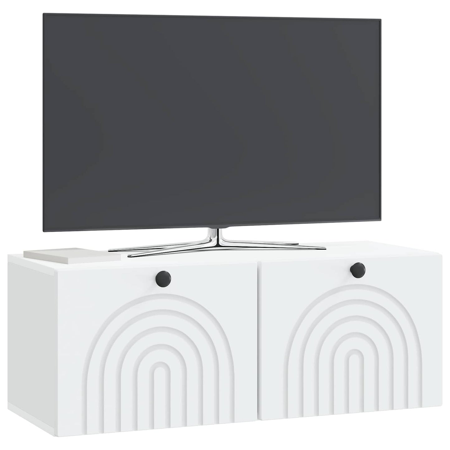 Nástěnná Tv Skříň Bílá 78,5 X 31 X 30 Cm Kompozitní Dřevo
