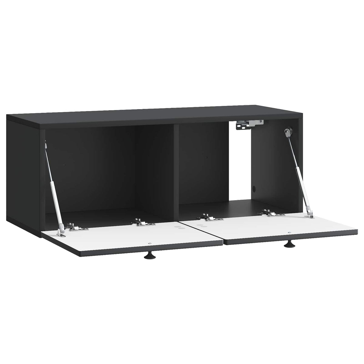Nástěnná Tv Skříň Černá 78,5 X 31 X 30 Cm Kompozitní Dřevo