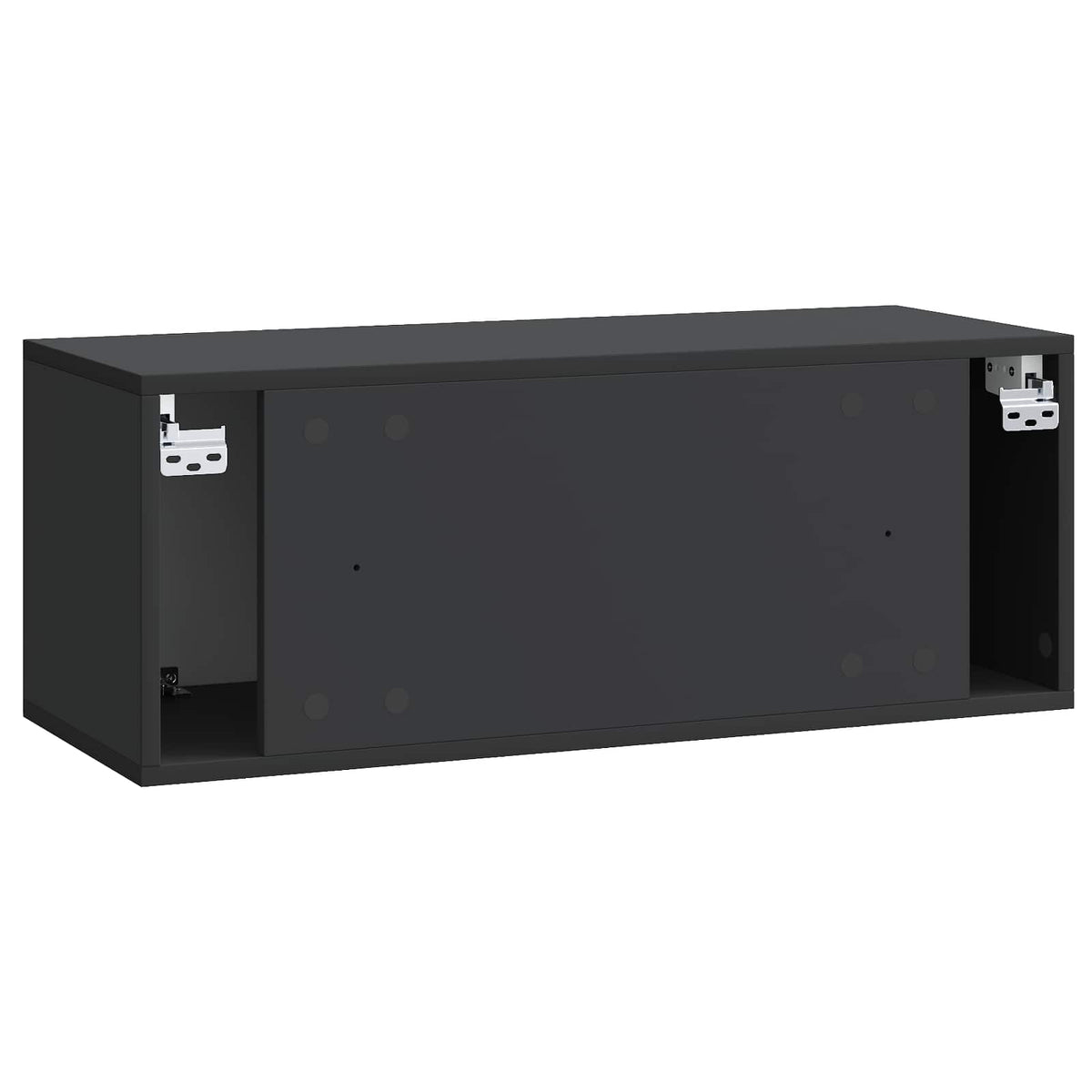Nástěnná Tv Skříň Černá 78,5 X 31 X 30 Cm Kompozitní Dřevo