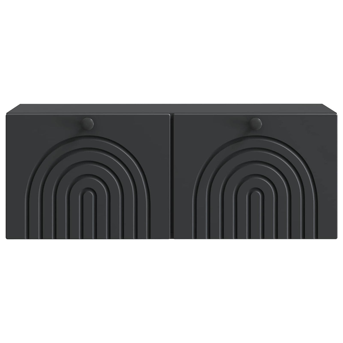 Nástěnná Tv Skříň Černá 78,5 X 31 X 30 Cm Kompozitní Dřevo