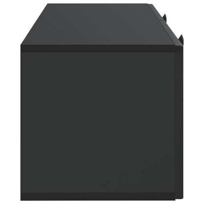 Nástěnná Tv Skříň Černá 78,5 X 31 X 30 Cm Kompozitní Dřevo