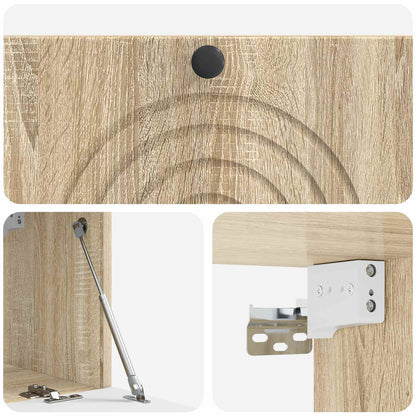 Nástěnná Tv Skříň Dub Sonoma 78,5 X 31 X 30 Cm Kompozitní Dřevo