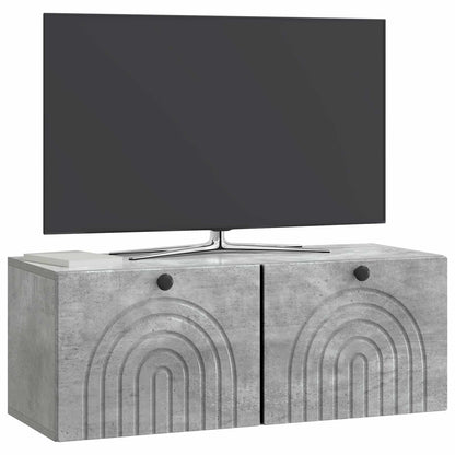 Nástěnná Tv Skříň Nástěnný Betonově Šedá 78,5 X 31 X 30 Cm