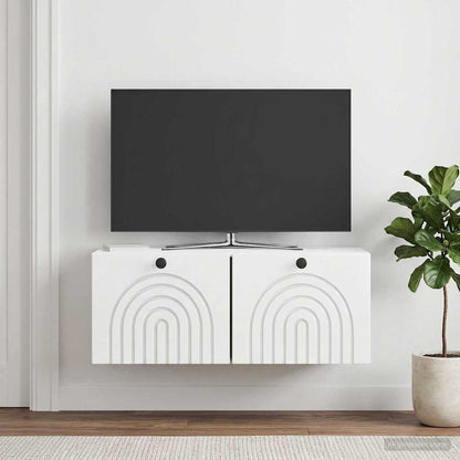 Nástěnná Tv Skříň Bílá S Vysokým Leskem 78,5 X 31 X 30 Cm