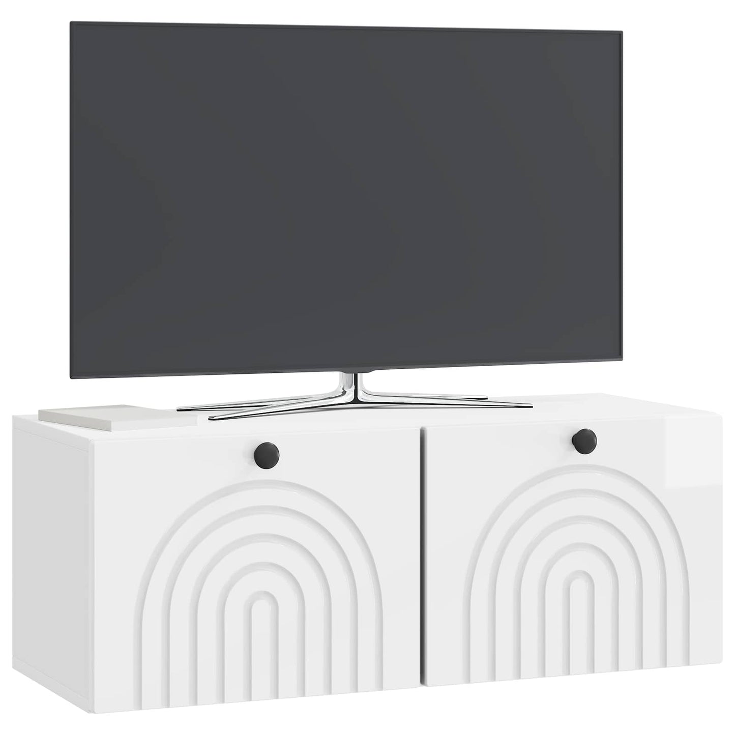 Nástěnná Tv Skříň Bílá S Vysokým Leskem 78,5 X 31 X 30 Cm