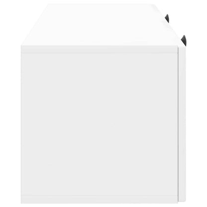 Nástěnná Tv Skříň Bílá S Vysokým Leskem 78,5 X 31 X 30 Cm