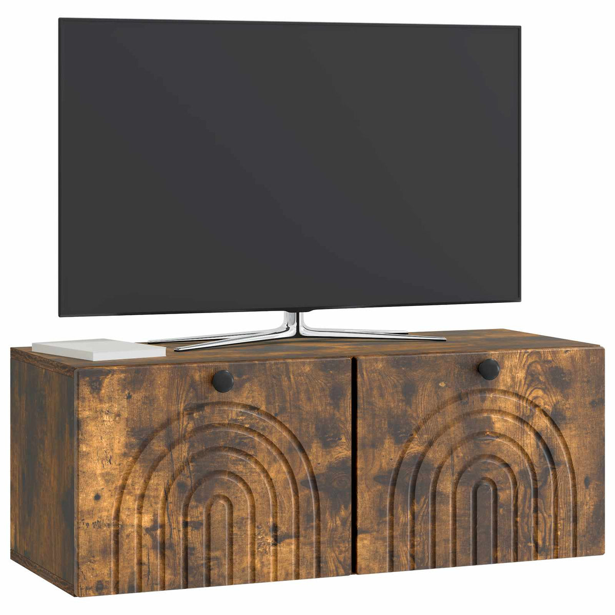 Nástěnná Tv Skříň Nástěnný Kouřový Dub 78,5 X 31 X 30 Cm