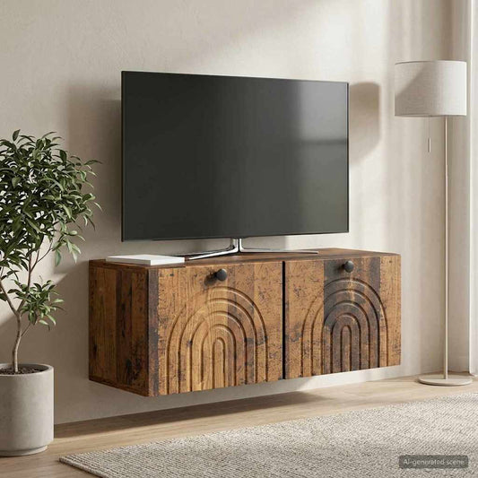 Nástěnná Tv Skříň Nástěnný Staré Dřevo 78,5 X 31 X 30 Cm