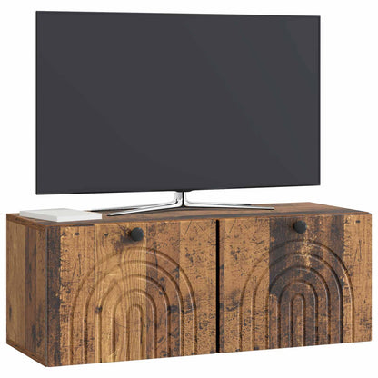 Nástěnná Tv Skříň Nástěnný Staré Dřevo 78,5 X 31 X 30 Cm