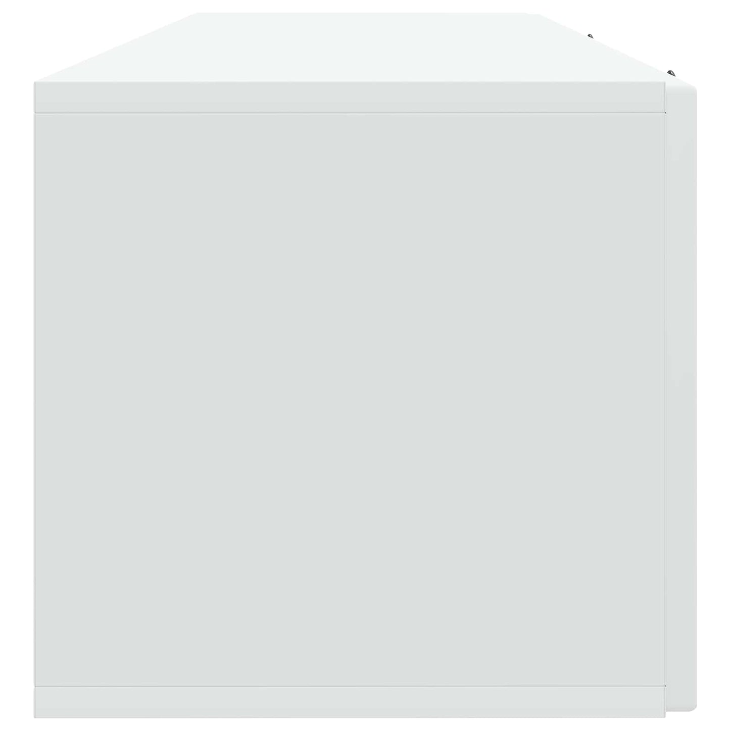 Nástěnná Tv Skříň Bílá 98 X 31 X 30 Cm Kompozitní Dřevo