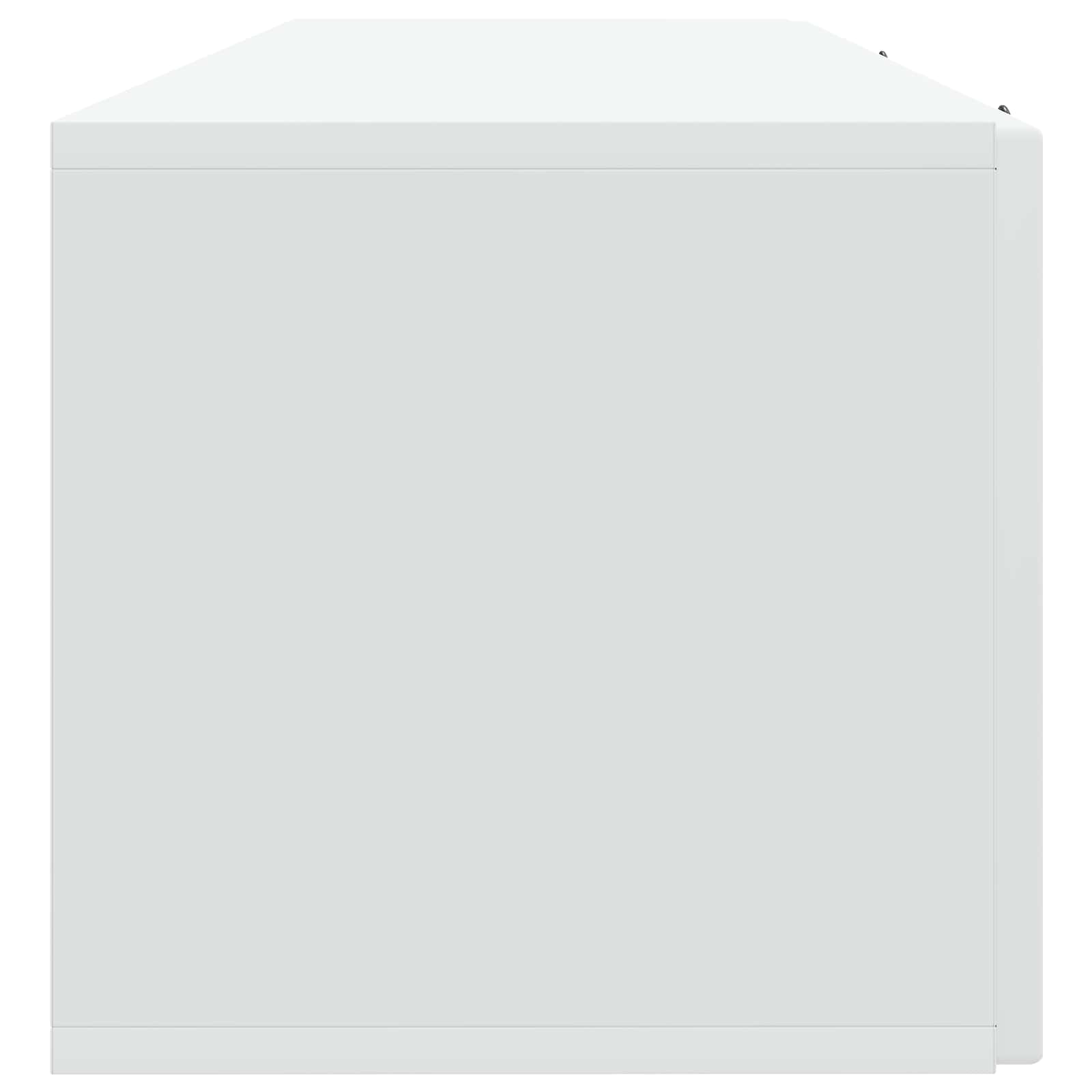 Nástěnná Tv Skříň Bílá 98 X 31 X 30 Cm Kompozitní Dřevo