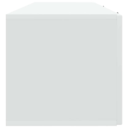 Nástěnná Tv Skříň Bílá 98 X 31 X 30 Cm Kompozitní Dřevo