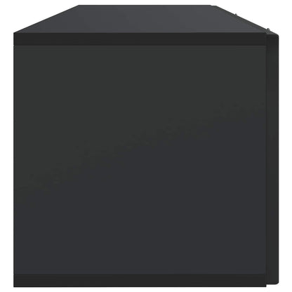 Nástěnná Tv Skříň Černá 98 X 31 X 30 Cm Kompozitní Dřevo
