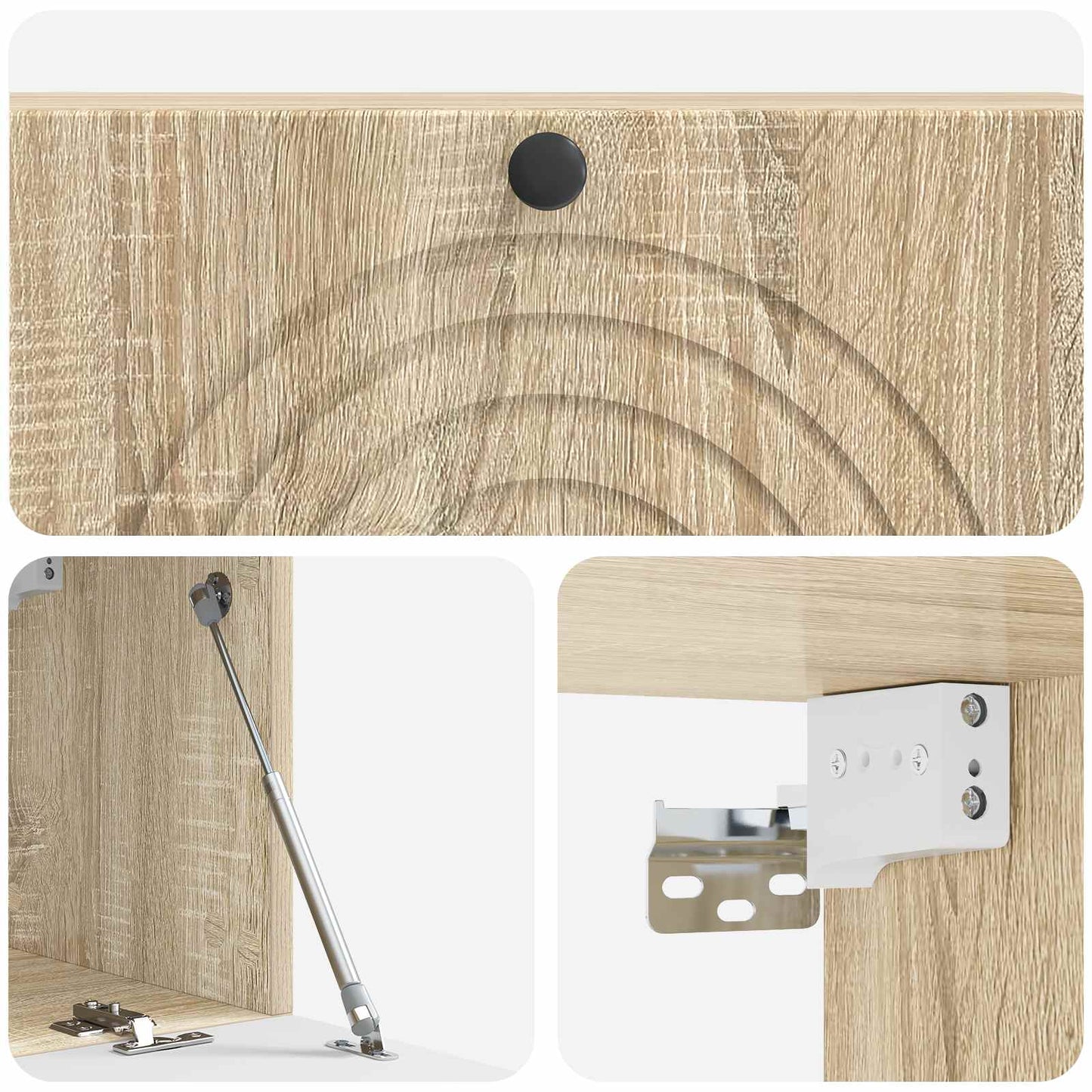 Nástěnná Tv Skříň Dub Sonoma 98 X 31 X 30 Cm Kompozitní Dřevo