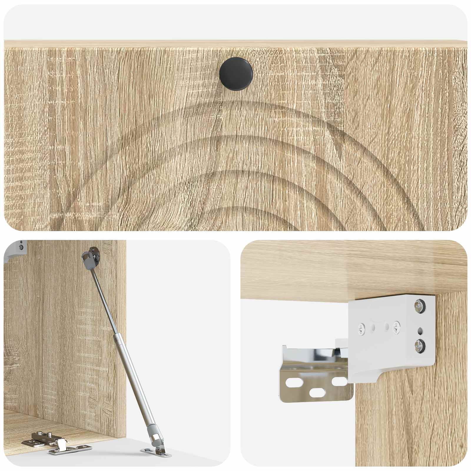 Nástěnná Tv Skříň Dub Sonoma 98 X 31 X 30 Cm Kompozitní Dřevo